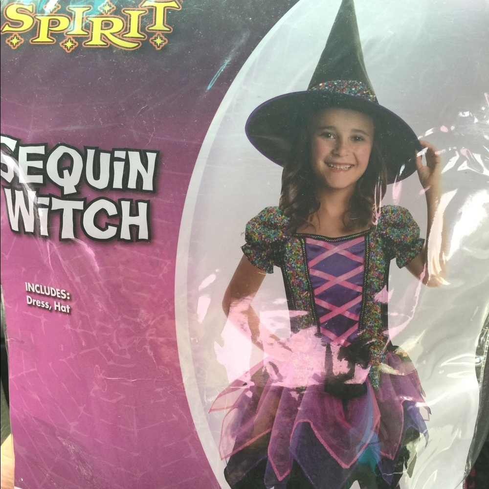 Sequin girls witch costume Sz 4-6